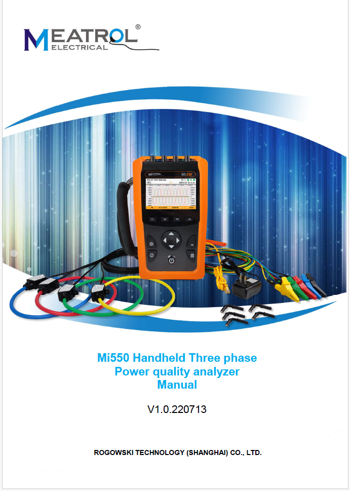 Mi550 Energy logger manual